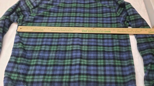 The Vermont Flannel Co. 1/4 Button Long Sleeve Pullover Hooded Flannel XL Plaid - Picture 20 of 21