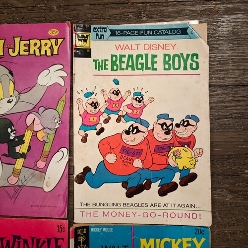 Lot of 8 Whitman Gold Key Comic Book Tom Jerry Disney Mickey Mouse Bullwinkle - Picture 3 of 9