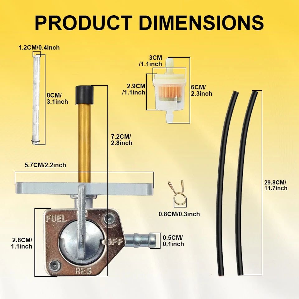 Válvula de combustible Petcock para Honda CRF50F CRF150F 2004-2015 CRF230F 16950-GN1-871 EAW Foto 2 de 4