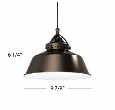 WAC Lighting MP-LED483-AB/DB Antique/Dark Bronze 9''W LED Mini Pendant