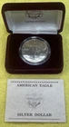 1990 AMERICAN EAGLE SILVER DOLLAR  1 OZ SILVER UNCIRCULATED WITH COA US MINT