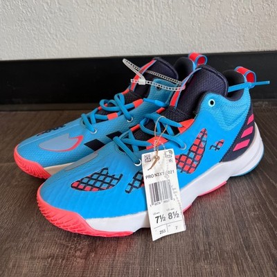 Adidas Pro N3XT 2021 Mens Basketball Shoes Blue Orange New Size 7.5