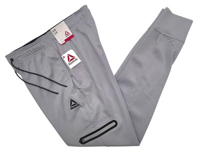 Reebok #11852 NEW Men's Slim Elastic Waist Drawstring Mesh Jogger Pants
