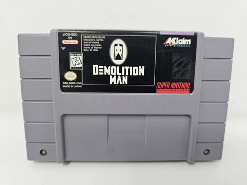 Demolition Man (Super Nintendo SNES, 1995) *Cart Only* Authentic Tested Cleaned