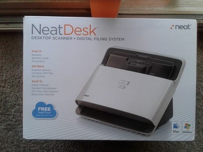 Neat Desk ND-1000 Desktop Scanner & Digital Filing System- NEW/UNSEALED BOX
