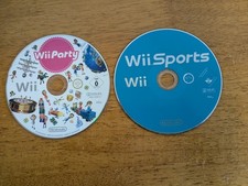 Wii Party & Wii Sports Game For Nintendo Wii - Disc Only - Tested