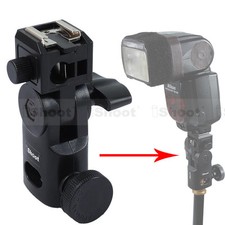 Flash Bracket/Umbrella Holder-Metal Hot Shoe Mount-15.8mm Hole for Light Stand