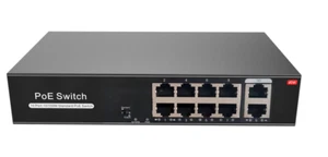 8 Port PoE Interrupteur avec 2 Lien ascendant 120W Étendre jusqu'à 250Meter Non géré 803.af/à