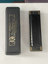 Vtg Hohner Pro Harp MS C Harmonica Germany w/ Box And How To Play Booklet