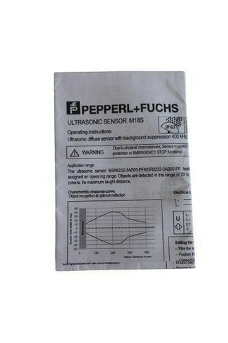 PEPPERL+FUCHS 6GR6222-3AB00-PF, Part No. 559997 Ultraschallsensor, NEU/OVP!!! - Bild 5 von 6
