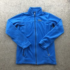 Columbia Jacket Boys XL Blue Full Zip Fleece Hiking Preppy Casual Outdoors
