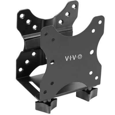 Adjustable Thin Client Mini PC Mount Bracket CPU VESA Under Desk and Monitor ...