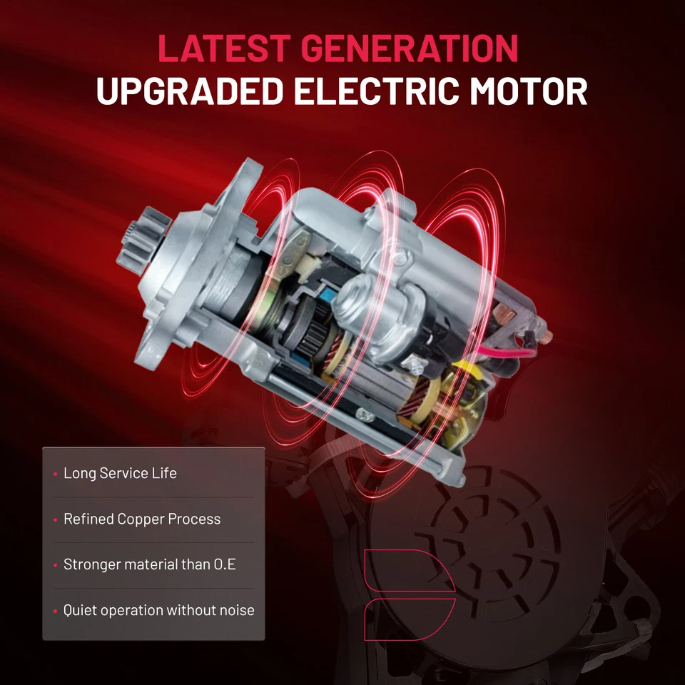 Regulador de ventana eléctrica con motor lado conductor delantero para Mazda CX-9 2007-2015 Foto 3 de 4