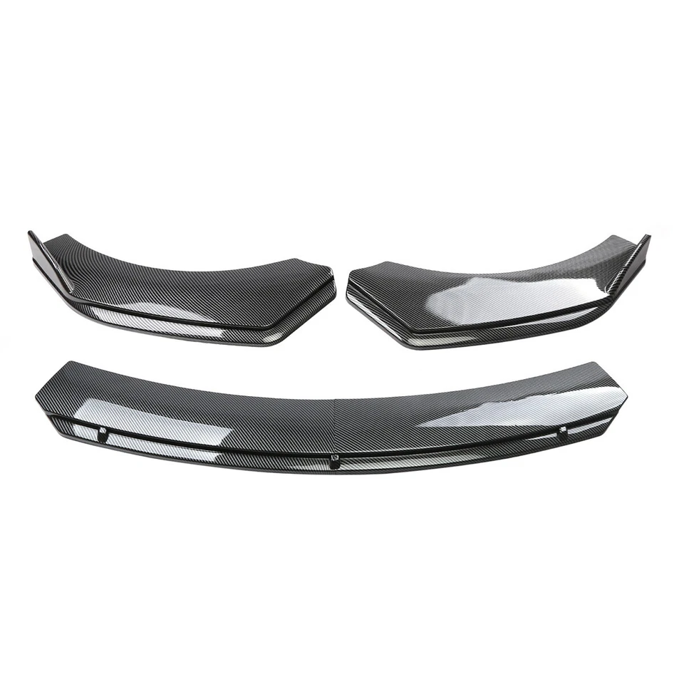 Front Bumper Lip Spoiler Carbon Fiber Canard For Audi A5 S5 Quattro Sportback AB - Image 4 of 4