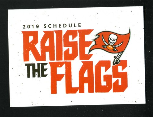 Tampa Bay Buccaneers -- 2019 Pocket Schedule -- Bud Light