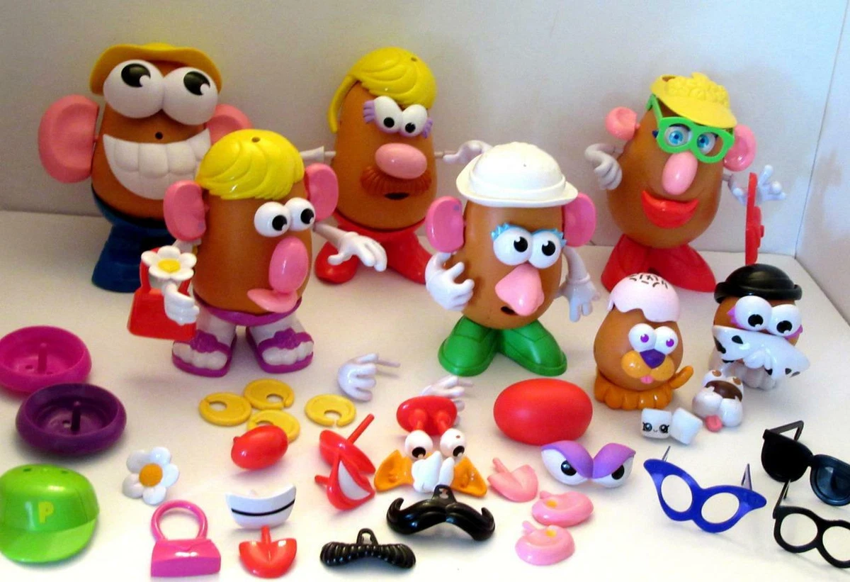 Lot Mr Potato Head Mr-Mrs-Kids-Approx 100 Pieces-Accessories