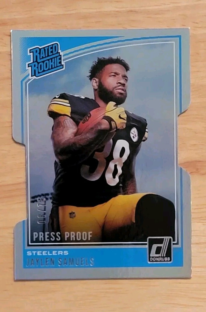 2018 Donruss Rated Press Proof Silver Die-Cut /75 JAYLEN SAMUELS #334 Rookie RC