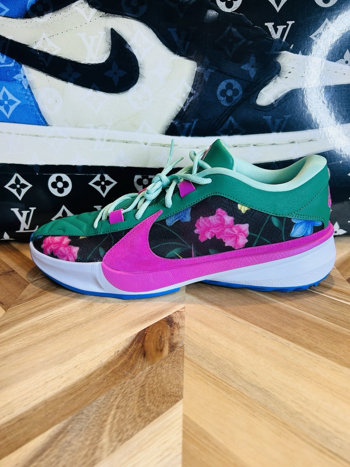 Nike Zoom Freak 5 TB Promo Concepts Flowers Giannis Mens 12 Bucks All Star