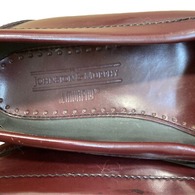 New Johnston & Murphy Housden Men\'s Mahogany Leather Slip-on Tassel Loafers 9.5 JOHNSTON & MURPHY 9.5 M Men main image 3