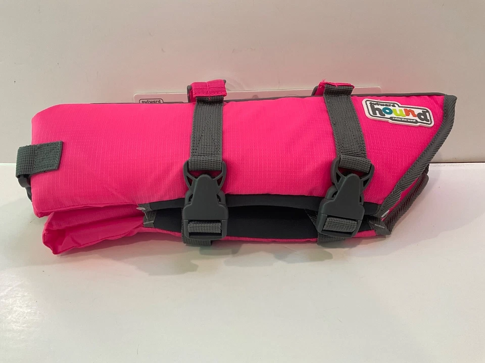 Outward Hound Dog Granby Splash Life Jacket Vest Pink Medium - Image 4 of 4
