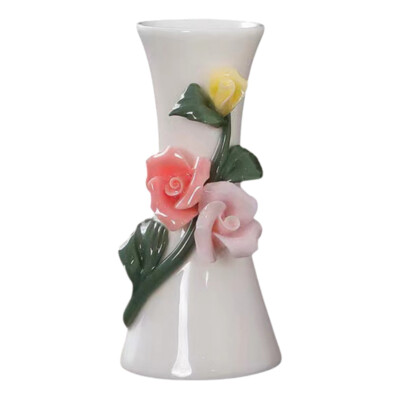 Handmade Ceramic 3D Flower Vases Hydroponic Inserted Dry Bottle