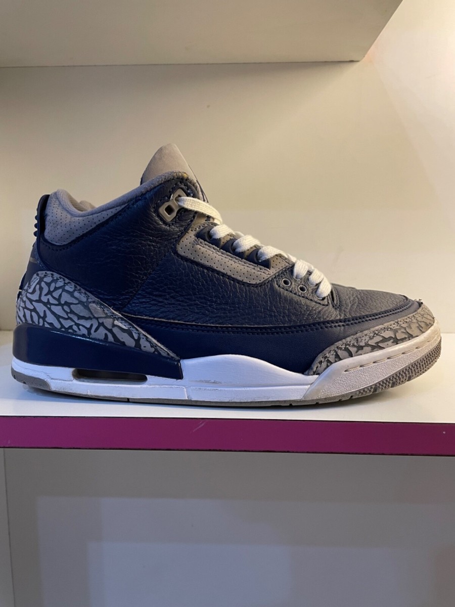 Size 7us - Nike Air Jordan 3 Retro Midnight Navy Georgetown CT8532-401 | eBay