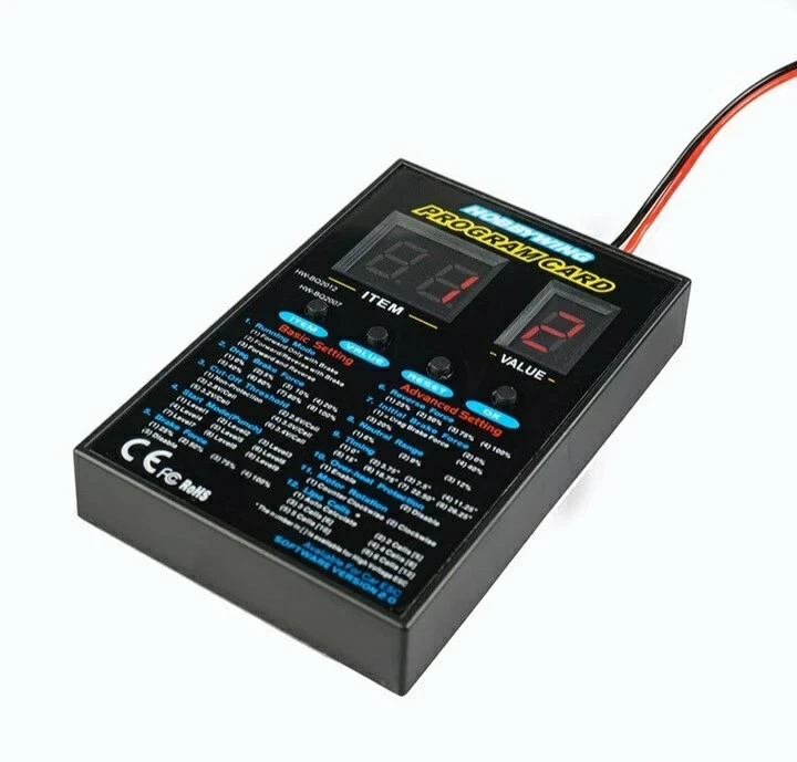 Hobbywing Program Card XERUN and EZRUN Series 2C also for jlb cheetah/j3 speed - Image 3 of 4