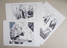 Milo Manara / Miele ( Lot 3 Art Print )  non signé  ( 33 x 23 cm )