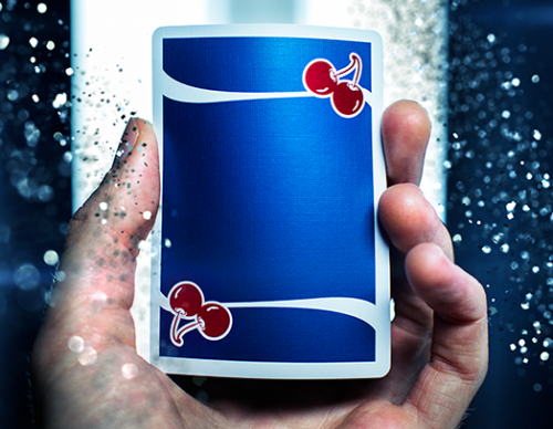 Cherry Casino (Tahoe Blue) Playing Cards By Pure Imagination Poker Magic  - Picture 1 of 5