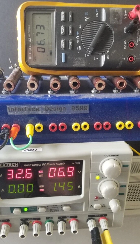 Extech 382270 Four Output Lab Power Supply TESTED @ MAX LOAD 2x30V@5A, 3.3-6V@3A - Image 4 of 4