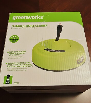 #ad Greenworks 11quot; Surface Cleaner Universal Pressure Washer Attachment $26.50