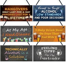 Funny Bar Pub Man Cave Shed Signs Plaques Wall Decor Home Alcohol Novelty Gifts