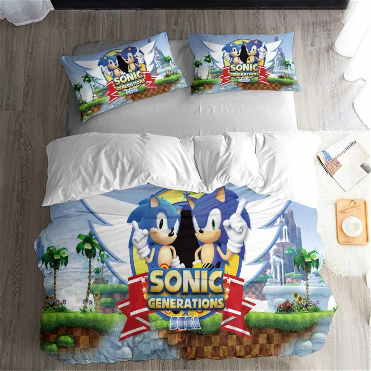 Sonic The Hedgehog Bedding Set, Bedroom Decoration