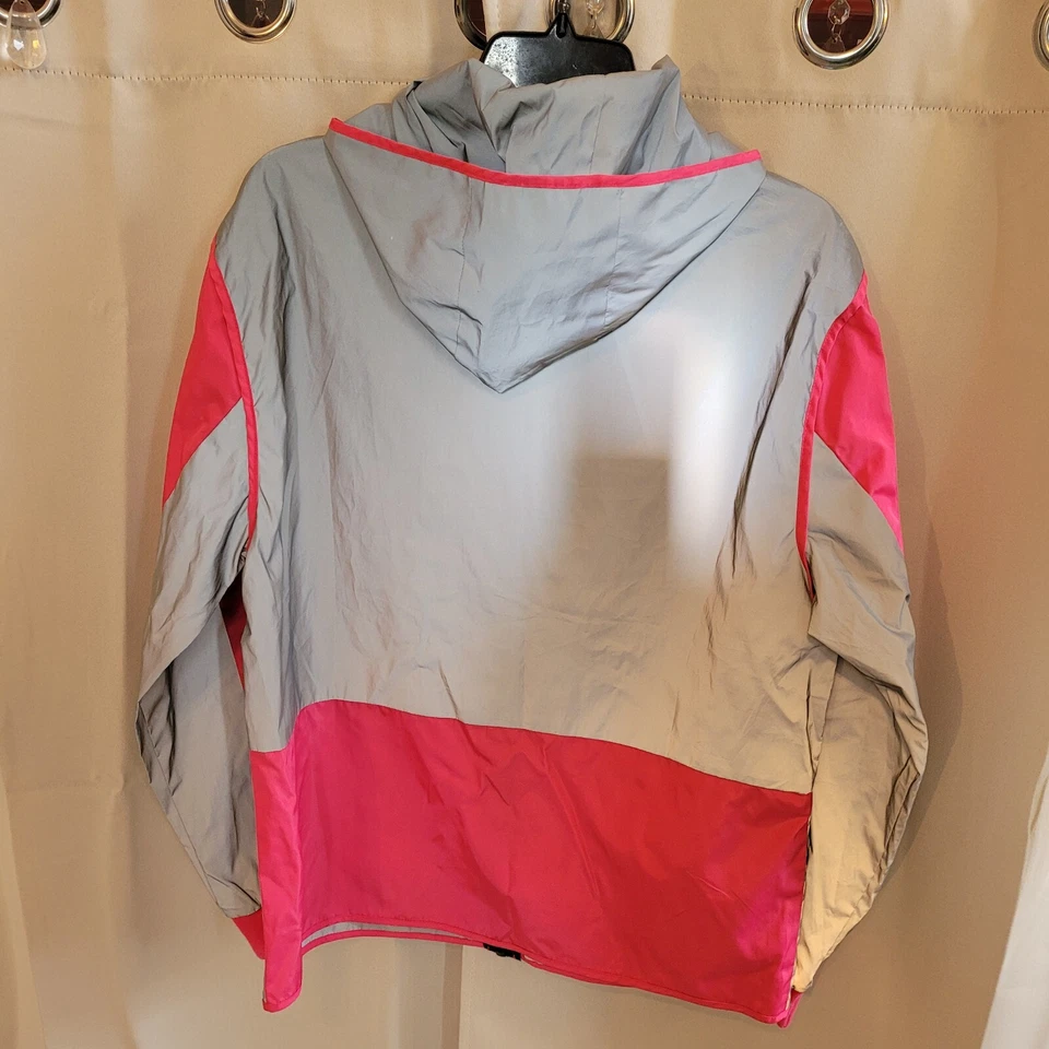 Forever 21 Мужская беговая куртка маленькая Gorpcore светоотражающая на молнии с капюшоном 17146 - Изображение 2 из 4