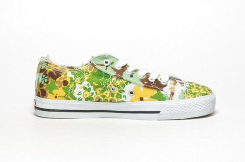 VINTAGE 2007 VISION STREETWEAR Women's Groovy Sneaker 334855 Floral/Green/Yellow - Picture 2 of 5