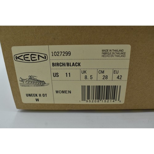 Keen Womens Size 11 Uneek II Open Toe Birch Black Shoes Sandals - Picture 15 of 15