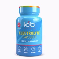 Keto Vitals Electrolyte Capsules Original Tablets for Hydration 120ct