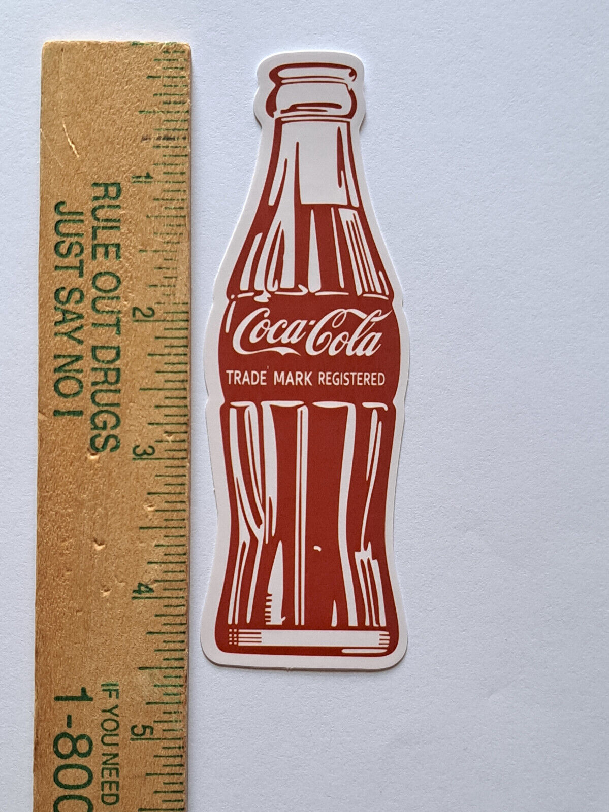 Coca-Cola decal sticker coke bottle   4 1/2 inch