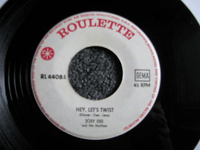 Joey Dee-Hey Let´s Twist + Roly Poly 7 s-Germany-1962-Mispress