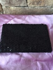 Vintage Purse Clutch Beaded Evening Bag Sequined Satin Lined Fold Over Lingerie