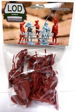 LOD Enterprises Set AWI-1 American War For Independence Plastic Toy Soldiers