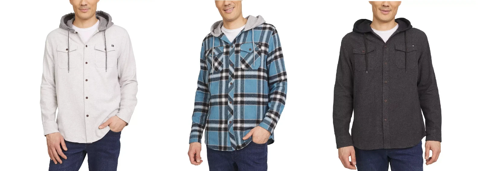 Quiksilver Men's Hooded Flannel