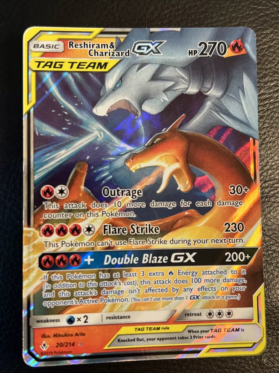 Pokemon - Reshiram & Charizard Tag Team GX - 20/214 - Ultra Rare - Unbroken  Bonds