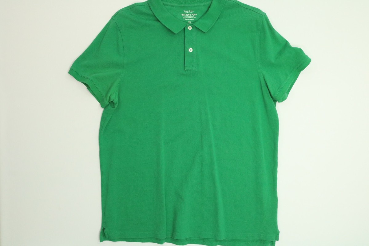 Mens Sonoma Green Polo Shirt XL EUC