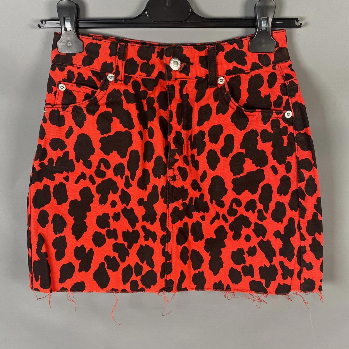 Jupe longue en résille à imprimé animal Topshop multicolore