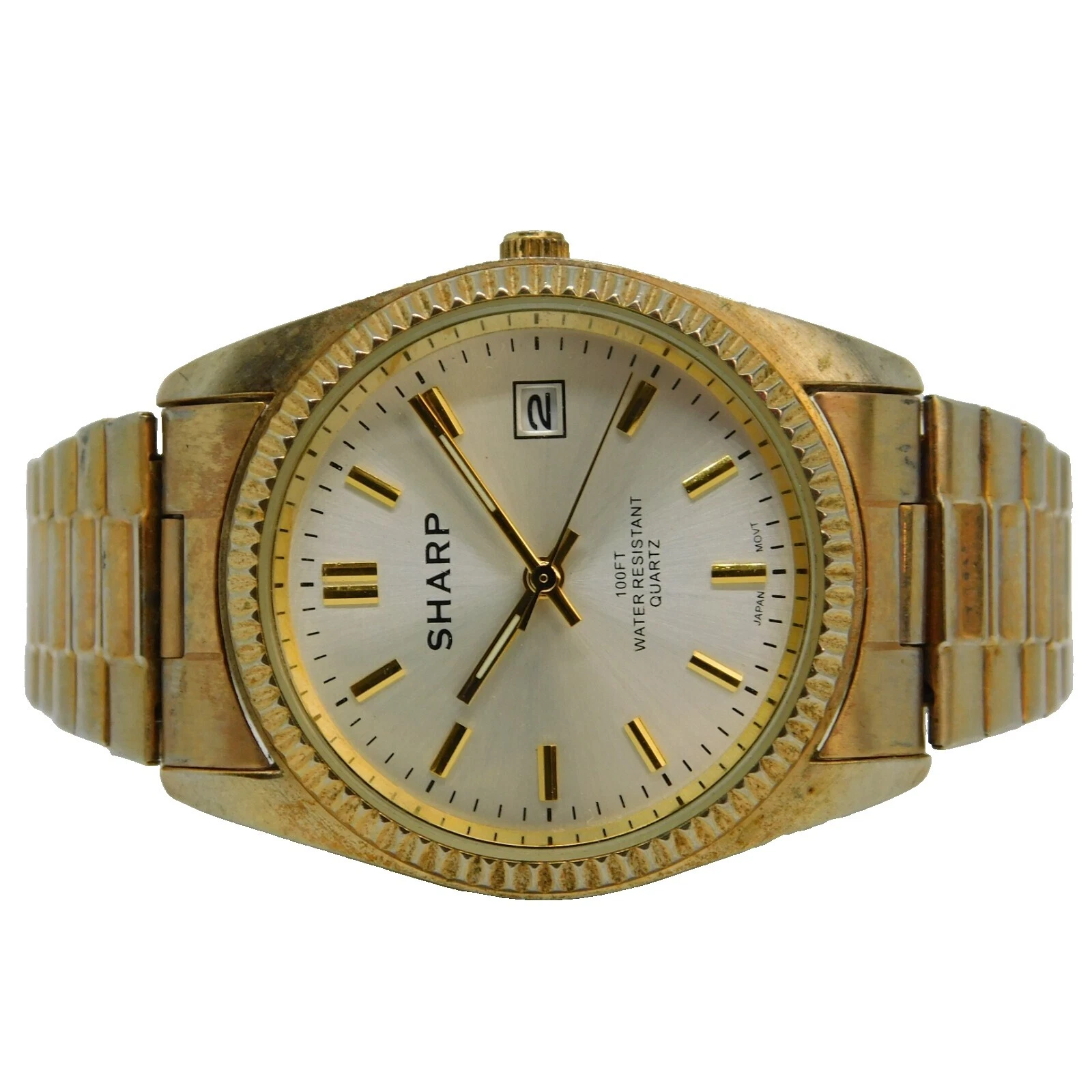 Sharp Stainless Steel Strap Analog Wristwatches