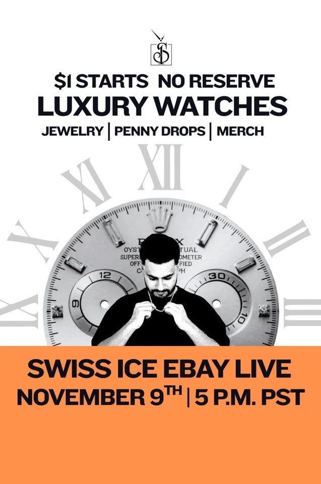 $1 LIVE WATCH AUCTION! 🔥 Rolex, Omega, Breitling NO RESERVE Join Now‼️ 💸