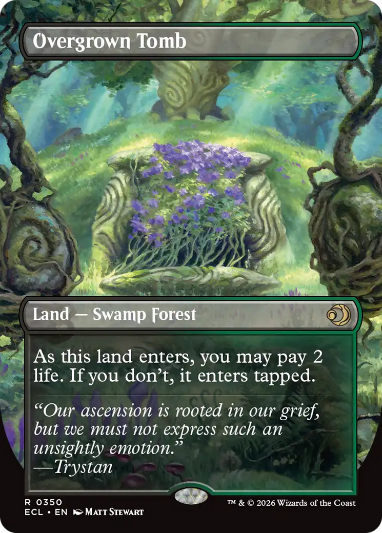 x1 Overgrown Tomb // Overgrown Tomb ECL Lorwyn Eclipsed MTG 350 M