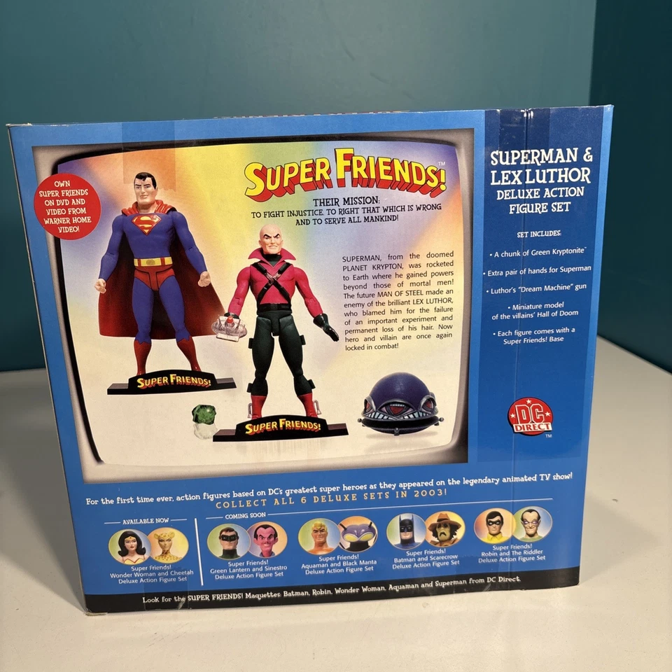 DC Direct - DC Super Friends - Superman y Lex Luthor - Deluxe 2003 Foto 3 de 4