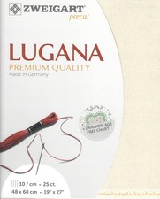 25-Count Soft Cream Precut Lugana Cross Stitch Fabric by Zweigart 3835/99